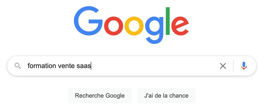 formation vente saas Google